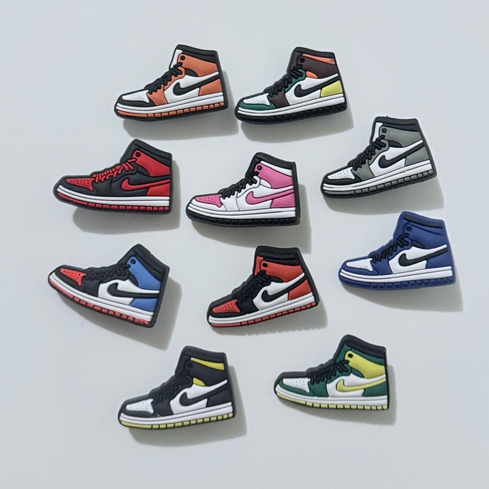 10 Sneakers Croc Charms Shoe Charm Jibbit Disney Croc Charms